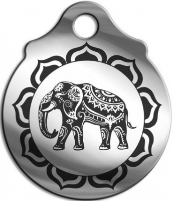 Амулет Слон - символ богатства и удачи металл 3см на шнурке