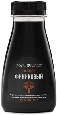 -5% Пекмез финиковый (сироп), Royal Forest, Транскэроб, 250 г (до 07.24г)