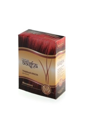 Краска для волос травяная Махагони Aasha Herbals, 6х10г