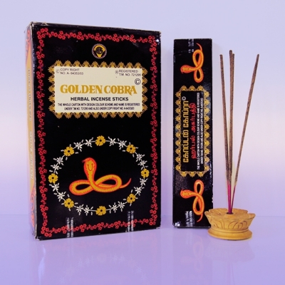 Благовония Золотая Кобра (NS Golden Cobra) New India Perfumery Works, 50 г