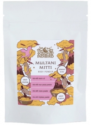 Мултани Митти, порошок для лица и тела (Multani Mitti Body Powder), Indibird, 50г/1 кг