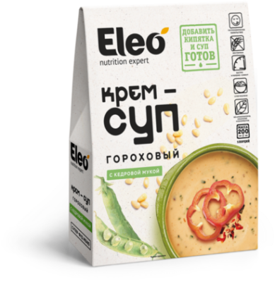 Крем-суп гороховый с кедровой мукой Eleo, Специалист, 200 г