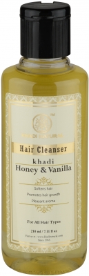 Шампунь для восстановления и роста волос Мед и Ваниль (Honey and Vanilla) Khadi Natural, 210 мл