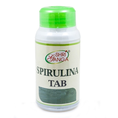 Спирулина (Spirulina tab), Shri Ganga, 60 таб