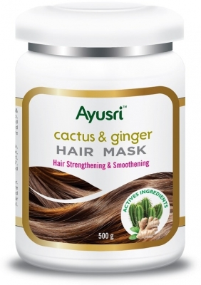 Маска для волос Укрепляющая с Кактусом и Имбирем (Cactus and Ginger Hair Mask) Ayusri, 500 г