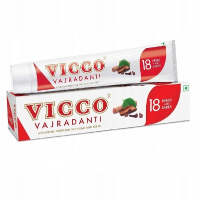 Зубная паста Викко Ваджраданти, 18 трав (Vicco Vajradanti Toothpaste), Vicco, 100г